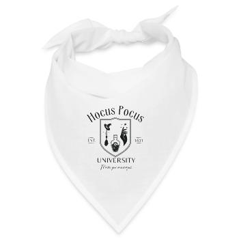 Hocus Pocus Uni - Halloween Wappen für Hexen - Bandana - Weiß - Vorne