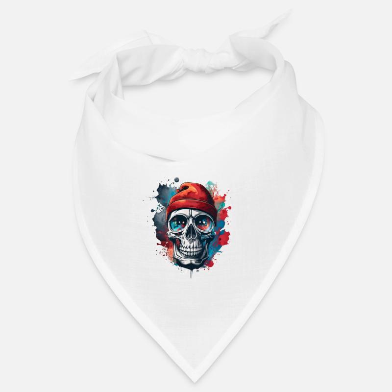 Vector T-Shirt Design Schädel Gothic Bandana