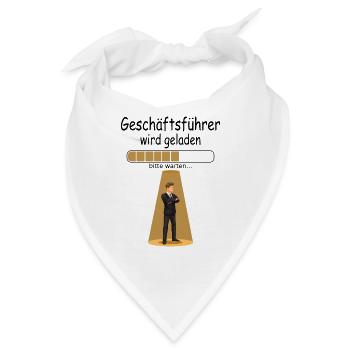 Neuen Neuer für Geschäftsführer zur Beförderung - Bandana - Weiß - Vorne