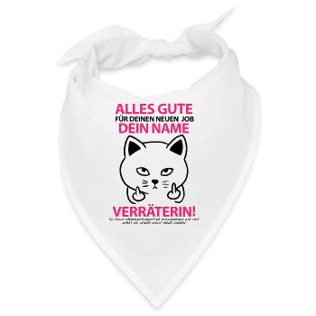 Abschiedsgeschenk für Kollegin Krankenschwester - Bandana - Weiß - Vorne