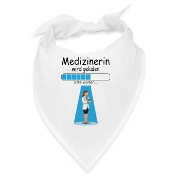 Medizin Studienbeginn für Studentin Baby - Bandana - Weiß - Vorne