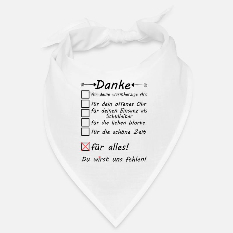 Abschiedsgeschenk Abschied Schulleiter Bandana