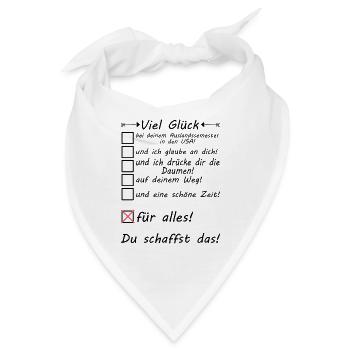 USA Amerika Auslandssemester - Semester Studieren - Bandana - Weiß - Vorne