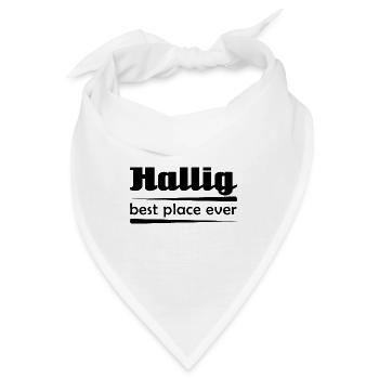 Hallig - Stadt best place ever - Bandana - Weiß - Vorne
