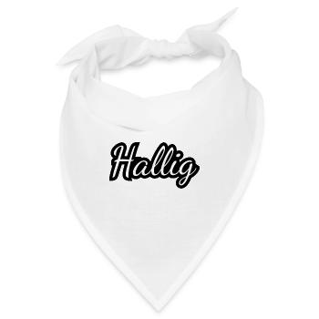 Hallig - Textdesign mit Stadtnamen - Bandana - Weiß - Vorne