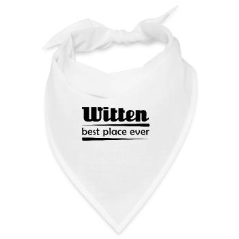 Witten - Stadt best place ever - Bandana - Weiß - Vorne