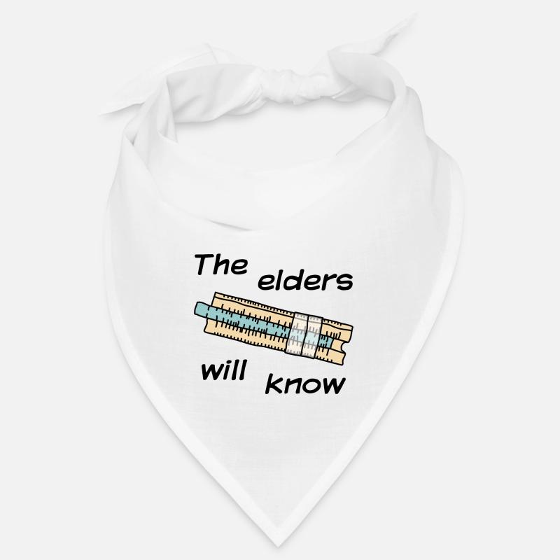 Rechenschieber - The elders will know - dunkel Bandana