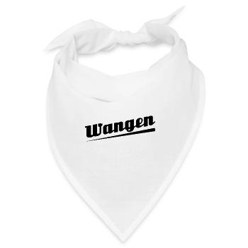 Wangen - Textdesign mit Stadtnamen - Bandana - Weiß - Vorne