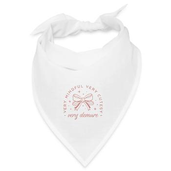 Sehr zurückhaltend, sehr achtsam, kokette Ästhetik - Bandana - Weiß - Vorne