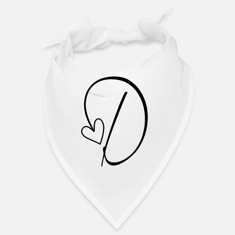 Lettre D Lettre D Calligraphie Bandana