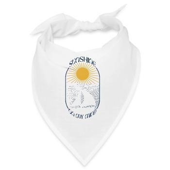 Inspirierende Bootsphrase, nautisches Geschenk, - Bandana - Weiß - Vorne