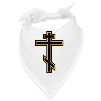Orthodox Cross - Bandana - Weiß - Vorne