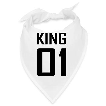 KING 01 - Bandana - Weiß - Vorne