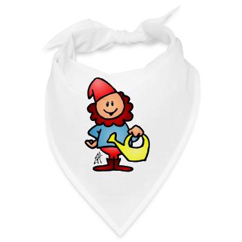 Gnom - Bandana - Weiß - Vorne