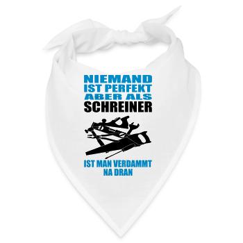 Schreiner Tischler - Bandana - Weiß - Vorne