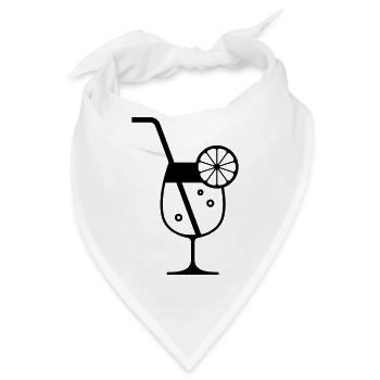 Cocktail - Bandana - Weiß - Vorne