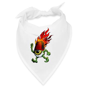 On Fire - Bandana - Weiß - Vorne
