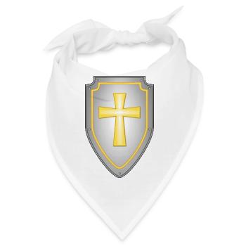 knight ritter sword schwert armor48 - Bandana - Weiß - Vorne