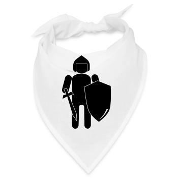 knight ritter sword schwert armor99 - Bandana - Weiß - Vorne