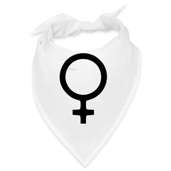 Venus weiblich Frau symbol - Bandana - Weiß - Vorne