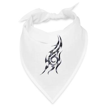 Tribal 3 von Custom - Bandana - Weiß - Vorne