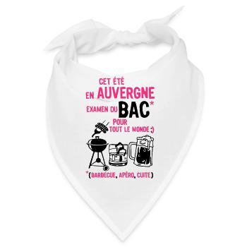 Auvergne Wannenöffnung gekocht Grill Bier - Bandana - Weiß - Vorne
