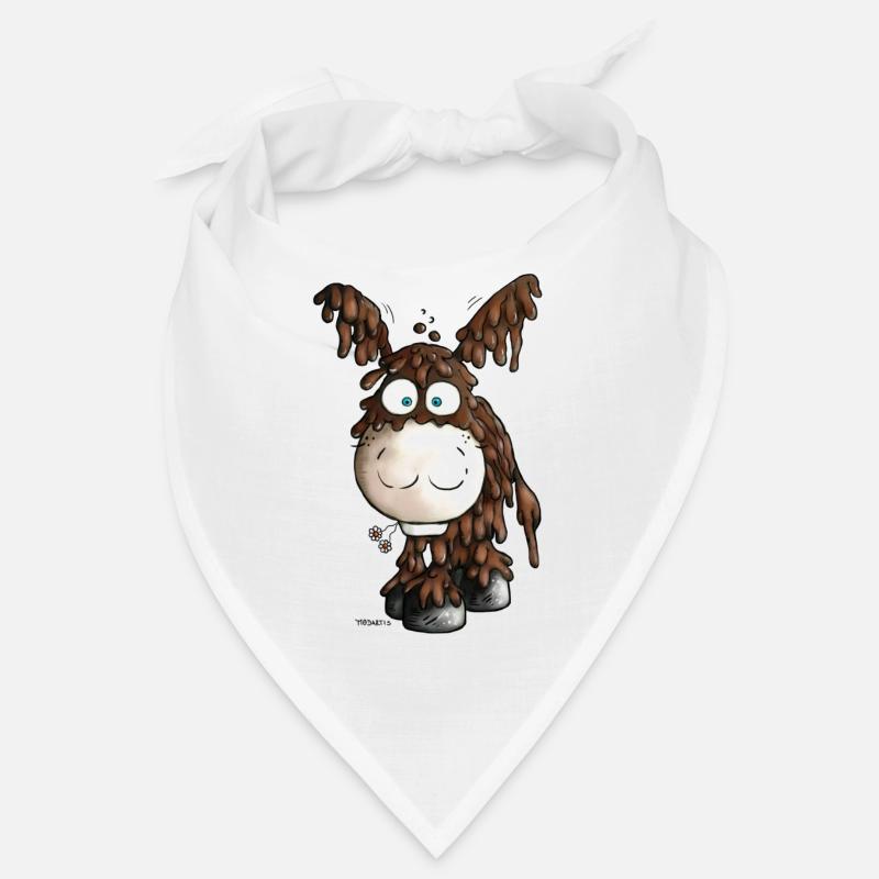 Drolliger Poitou Esel - Eselchen Bandana