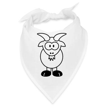 goat - Bandana - Weiß - Vorne