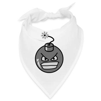 Bomb - Bandana - Weiß - Vorne