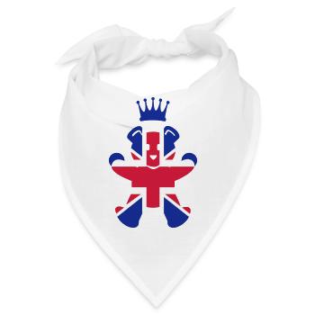 UK teddy prince (3c) - Bandana - Weiß - Vorne