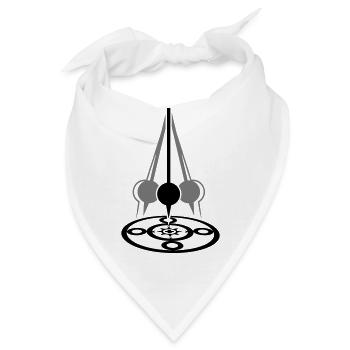 Foucault's pendulum (2c) - Bandana - Weiß - Vorne