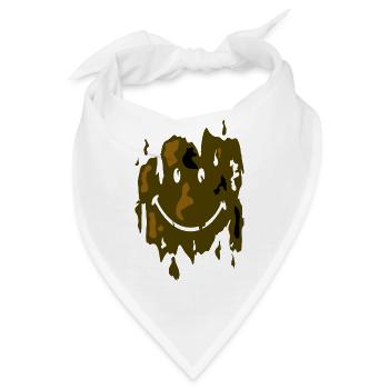 Smiley Mud - Bandana - Weiß - Vorne