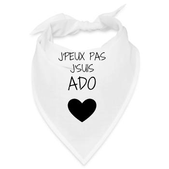 Teenager / Jugendliche / Jugendlicher / Kind - Bandana - Weiß - Vorne
