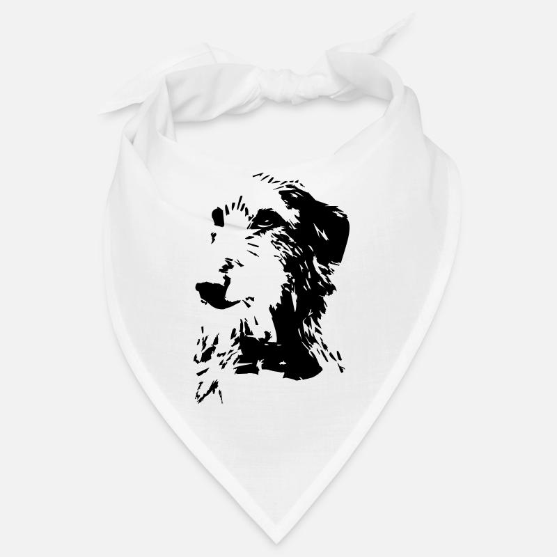 Scottish Deerhound Kopf Bandana