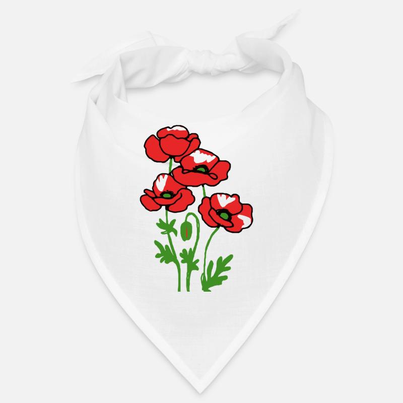 coquelicots Bandana