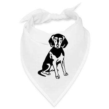 Griechische Bracke - Bandana - Weiß - Vorne