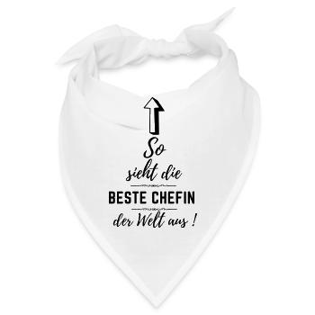 beste chefin der welt - Bandana - Weiß - Vorne