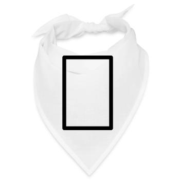 Mahjong White Dragon - Bandana - Weiß - Vorne