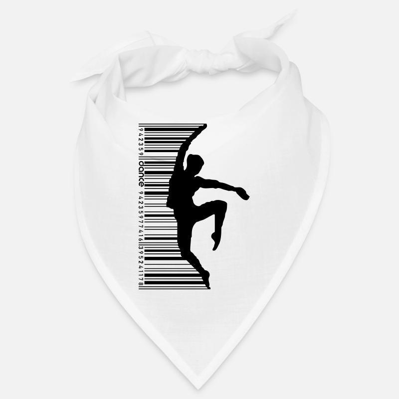 Tänzerin im QR Code Style - Bandana - Weiß