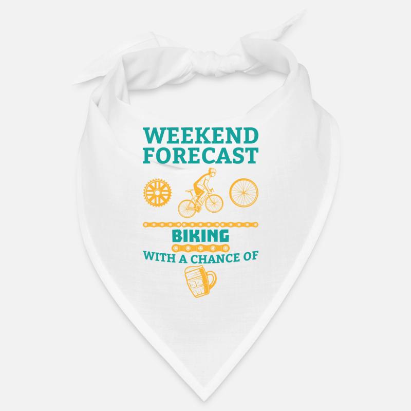Weekend forecast biking gift cyclist sport Bandana
