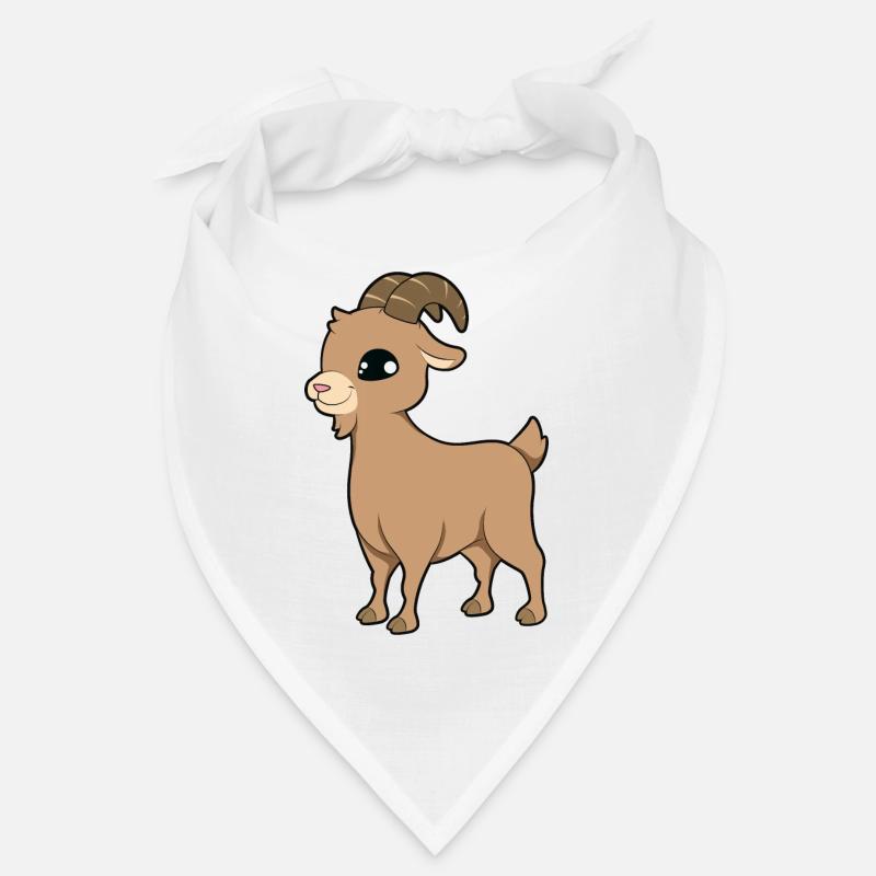 Chèvre - Bandana - blanc