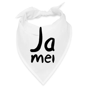 Ja mei - Bandana - Weiß - Vorne