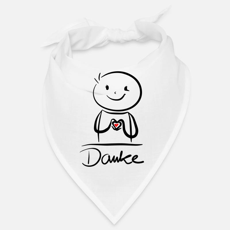 Danke, Danke,Danke - Bandana - Weiß