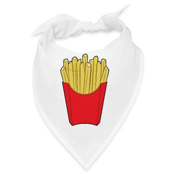 Pommes - Bandana - Weiß - Vorne
