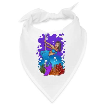 Funny Pole Dance Mermaid Fitness Workout - Bandana - Weiß - Vorne
