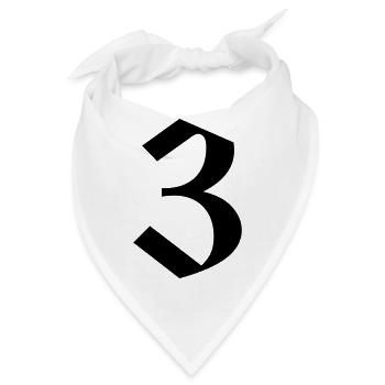 3 - Bandana - Weiß - Vorne
