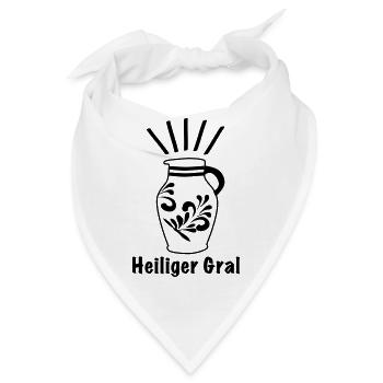 Heiliger Gral Apfelwein #Bembel #Frankfurt #FFM - Bandana - Weiß - Vorne