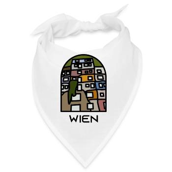 Wien - Bandana - Weiß - Vorne