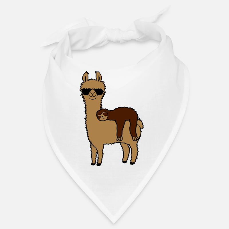 Faultier Lama Freunde schlafen Bandana