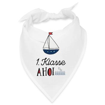 Erstklässler ahoi - Bandana - Weiß - Vorne